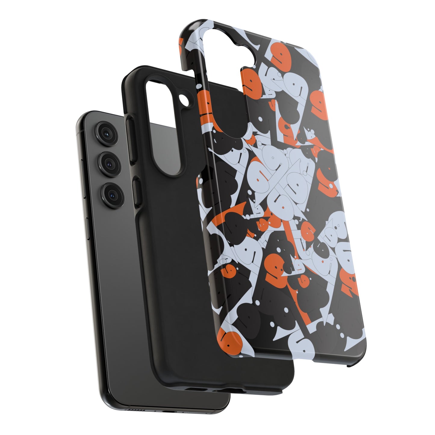 iPhone/Galaxy - Tough Phone Case with Persian Calligraphy Design - Impact Resistant, TPU Lining, Polycarbonate Shell, Glossy Finish