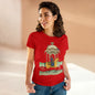 100% Cotton Semi-Fitted T-Shirt with Persian Design - Soft & Light, Cap Sleeves, Pre-Shrunk, Tear-Away Label