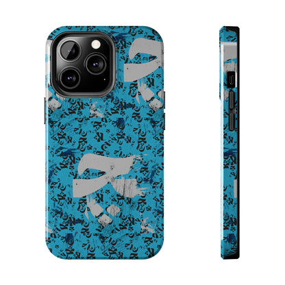 iPhone/Galaxy - Tough Phone Case with Persian Calligraphy Design - Impact Resistant, TPU Lining, Polycarbonate Shell, Glossy Finish