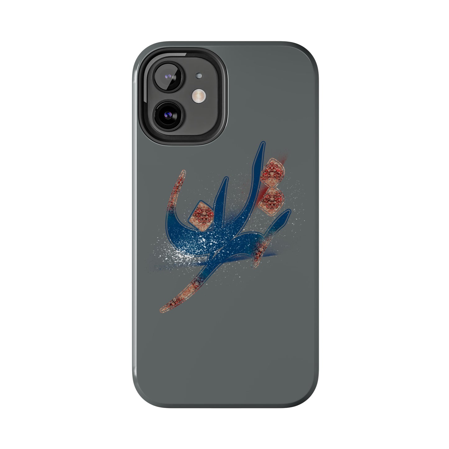 iPhone/Galaxy - Tough Phone Case with Persian Calligraphy Design - Impact Resistant, TPU Lining, Polycarbonate Shell, Glossy Finish