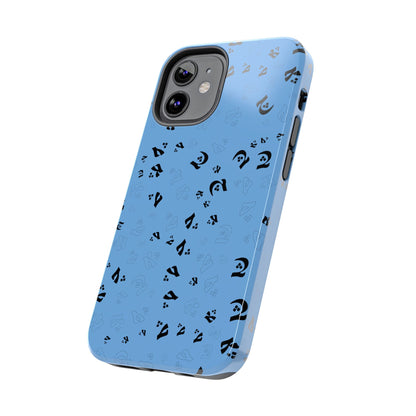 iPhone/Galaxy - Tough Phone Case with Persian Calligraphy Design - Impact Resistant, TPU Lining, Polycarbonate Shell, Glossy Finish