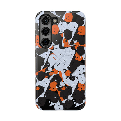 iPhone/Galaxy - Tough Phone Case with Persian Calligraphy Design - Impact Resistant, TPU Lining, Polycarbonate Shell, Glossy Finish