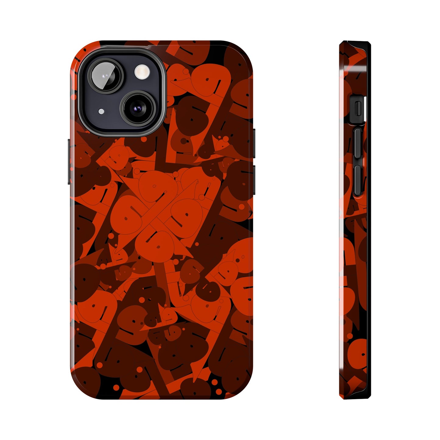 iPhone/Galaxy - Tough Phone Case with Persian Calligraphy Design - Impact Resistant, TPU Lining, Polycarbonate Shell, Glossy Finish