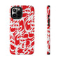 iPhone/Galaxy - Tough Phone Case with Persian Calligraphy Design - Impact Resistant, TPU Lining, Polycarbonate Shell, Glossy Finish