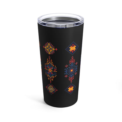 20oz Stainless Steel Tumbler with Double with Persian Calligraphy - Hot & Cold Beverages, Dishwasher Safe