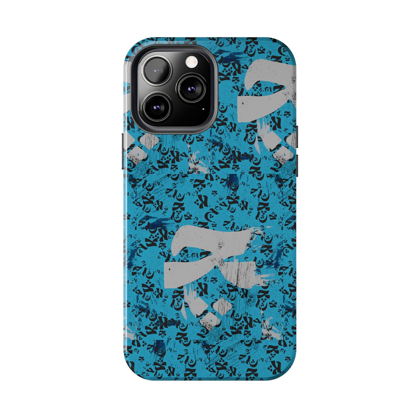 iPhone/Galaxy - Tough Phone Case with Persian Calligraphy Design - Impact Resistant, TPU Lining, Polycarbonate Shell, Glossy Finish