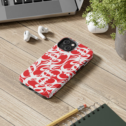 iPhone/Galaxy - Tough Phone Case with Persian Calligraphy Design - Impact Resistant, TPU Lining, Polycarbonate Shell, Glossy Finish