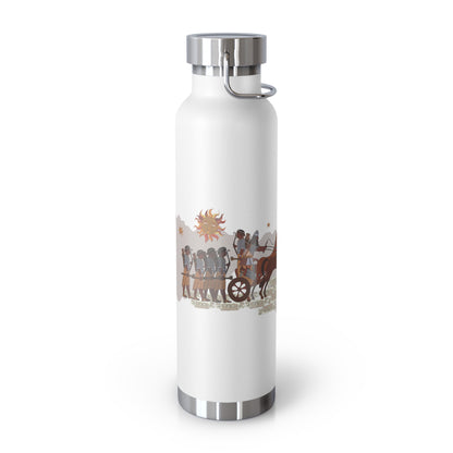 22oz Vacuum Insulated Stainless Steel Bottle with Persian Calligraphy Design - Double Wall, BPA Free, Spill-Proof, Scratch & Fade Resistant