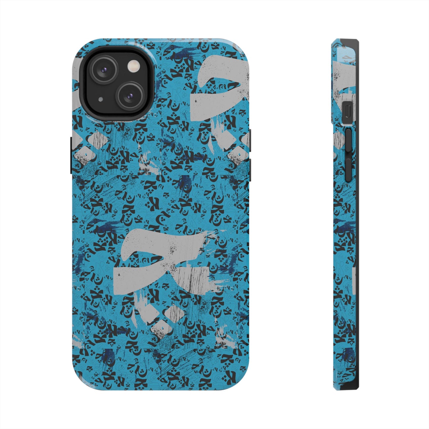 iPhone/Galaxy - Tough Phone Case with Persian Calligraphy Design - Impact Resistant, TPU Lining, Polycarbonate Shell, Glossy Finish