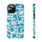 iPhone/Galaxy - Tough Phone Case with Persian Calligraphy Design - Impact Resistant, TPU Lining, Polycarbonate Shell, Glossy Finish