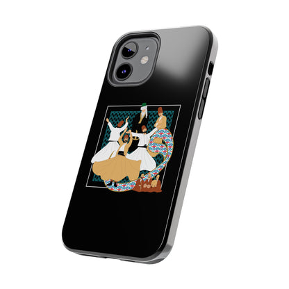 iPhone/Galaxy - Tough Phone Case with Persian Calligraphy Design  - Impact Resistant, TPU Lining, Polycarbonate Shell, Glossy Finish