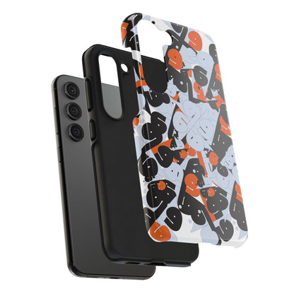 iPhone/GalaxyTough Phone Case with Persian Calligraphy Design - Impact Resistant, TPU Lining, Polycarbonate Shell, Glossy Finish