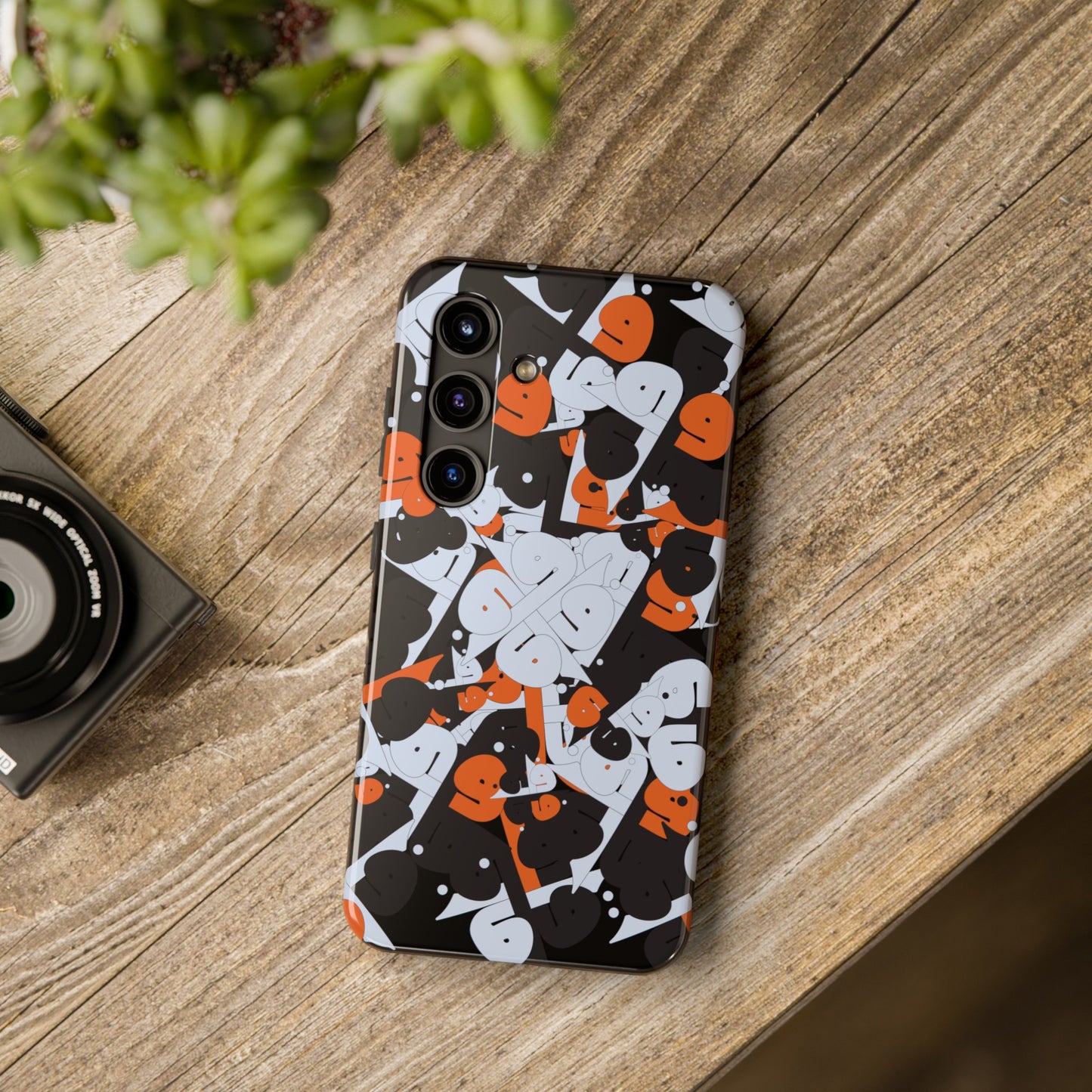 iPhone/Galaxy - Tough Phone Case with Persian Calligraphy Design - Impact Resistant, TPU Lining, Polycarbonate Shell, Glossy Finish