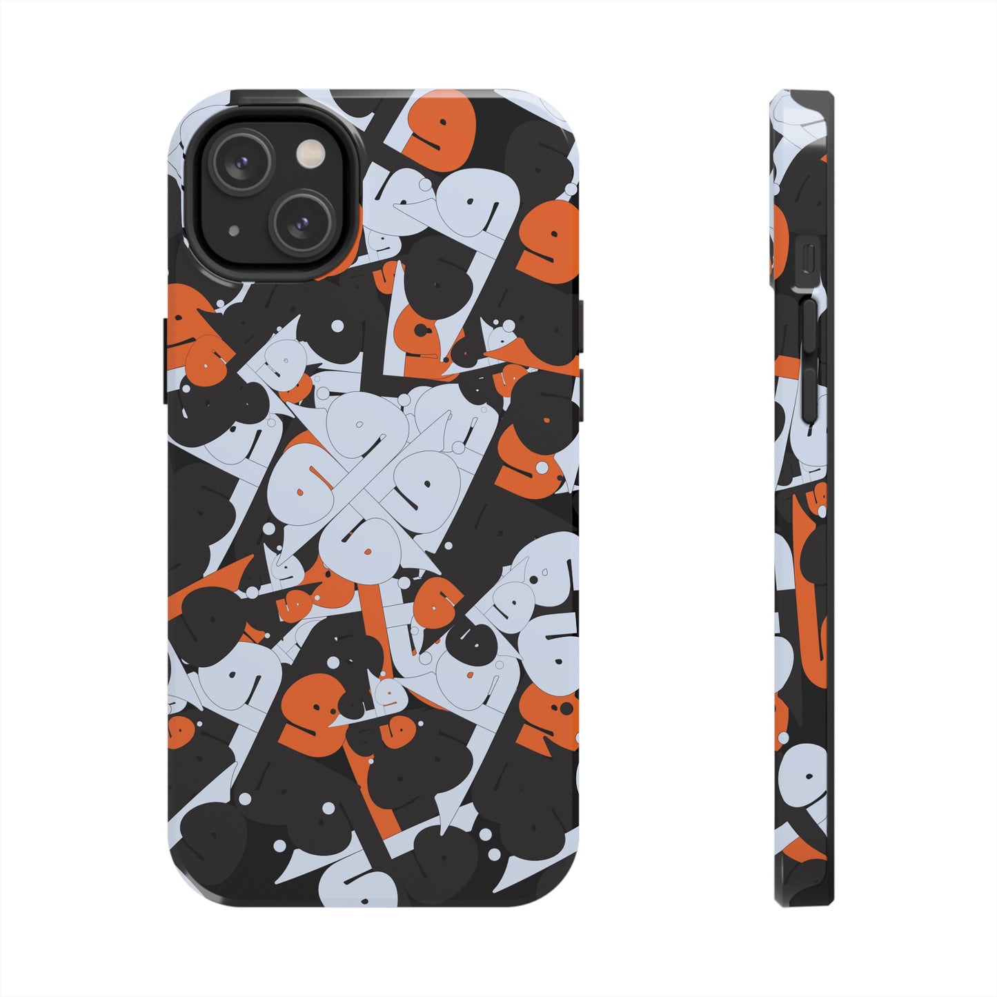 iPhone/Galaxy - Tough Phone Case with Persian Calligraphy Design - Impact Resistant, TPU Lining, Polycarbonate Shell, Glossy Finish