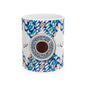 Durable Ceramic Coffee Mug with Persian Design - Vivid Print, BPA & Lead-Free, Microwave & Dishwasher Safe