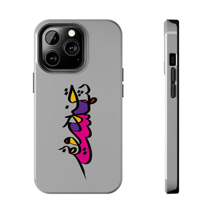 iPhone/Galaxy - Tough Phone Case with Persian Calligraphy Design  - Impact Resistant, TPU Lining, Polycarbonate Shell, Glossy Finish