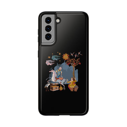 iPhone/Galaxy - Tough Phone Case with Persian Calligraphy Design  - Impact Resistant, TPU Lining, Polycarbonate Shell, Glossy Finish