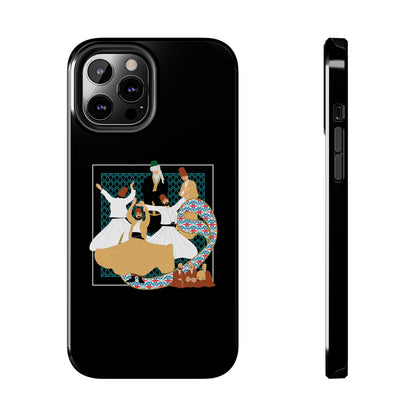 iPhone/Galaxy - Tough Phone Case with Persian Calligraphy Design  - Impact Resistant, TPU Lining, Polycarbonate Shell, Glossy Finish