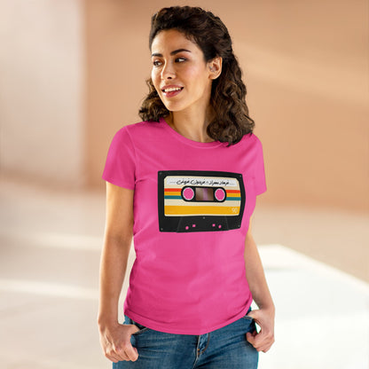 100% Cotton Semi-Fitted T-Shirt with Persian Design - Soft & Light, Cap Sleeves, Pre-Shrunk, Tear-Away Label