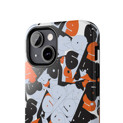 iPhone/GalaxyTough Phone Case with Persian Calligraphy Design - Impact Resistant, TPU Lining, Polycarbonate Shell, Glossy Finish