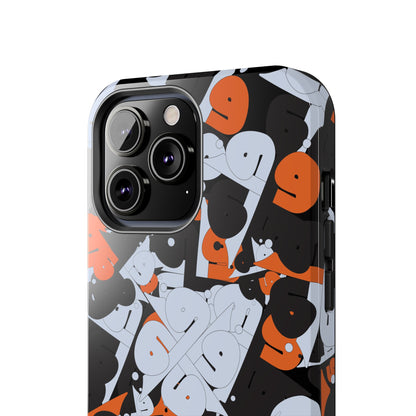 iPhone/Galaxy - Tough Phone Case with Persian Calligraphy Design - Impact Resistant, TPU Lining, Polycarbonate Shell, Glossy Finish