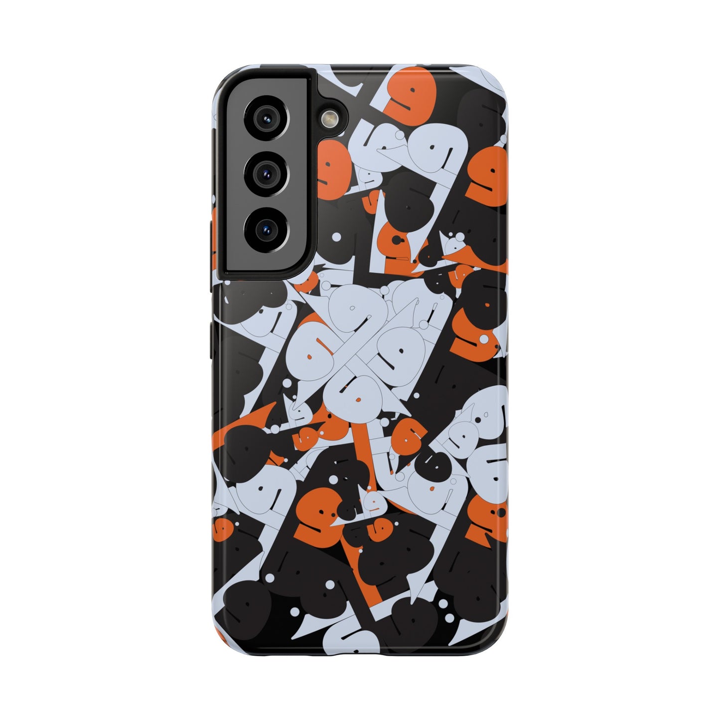 iPhone/Galaxy - Tough Phone Case with Persian Calligraphy Design - Impact Resistant, TPU Lining, Polycarbonate Shell, Glossy Finish