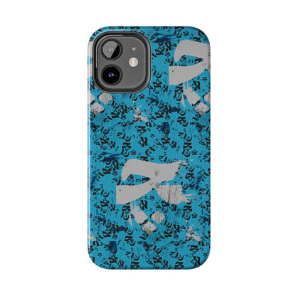 iPhone/Galaxy - Tough Phone Case with Persian Calligraphy Design - Impact Resistant, TPU Lining, Polycarbonate Shell, Glossy Finish