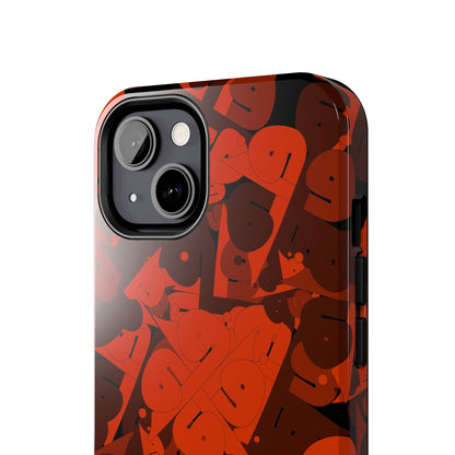 iPhone/Galaxy - Tough Phone Case with Persian Calligraphy Design - Impact Resistant, TPU Lining, Polycarbonate Shell, Glossy Finish