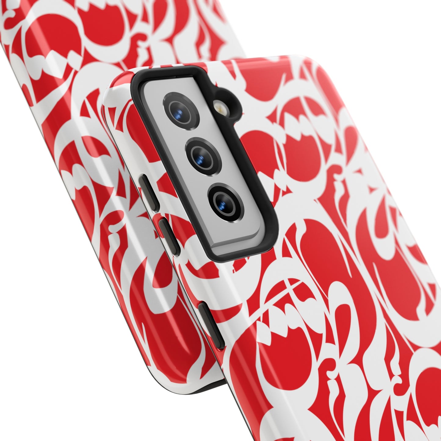 iPhone/Galaxy - Tough Phone Case with Persian Calligraphy Design - Impact Resistant, TPU Lining, Polycarbonate Shell, Glossy Finish