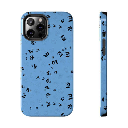 iPhone/Galaxy - Tough Phone Case with Persian Calligraphy Design - Impact Resistant, TPU Lining, Polycarbonate Shell, Glossy Finish