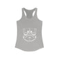 Women's Slim Fit Racerback Tank Top with Persian Calligraphy Design - Lightweight, Scooped Neckline