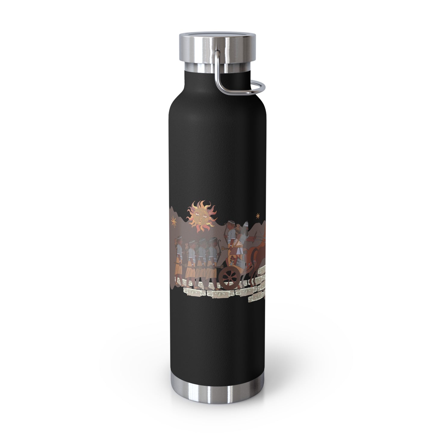 22oz Vacuum Insulated Stainless Steel Bottle with Persian Calligraphy Design - Double Wall, BPA Free, Spill-Proof, Scratch & Fade Resistant