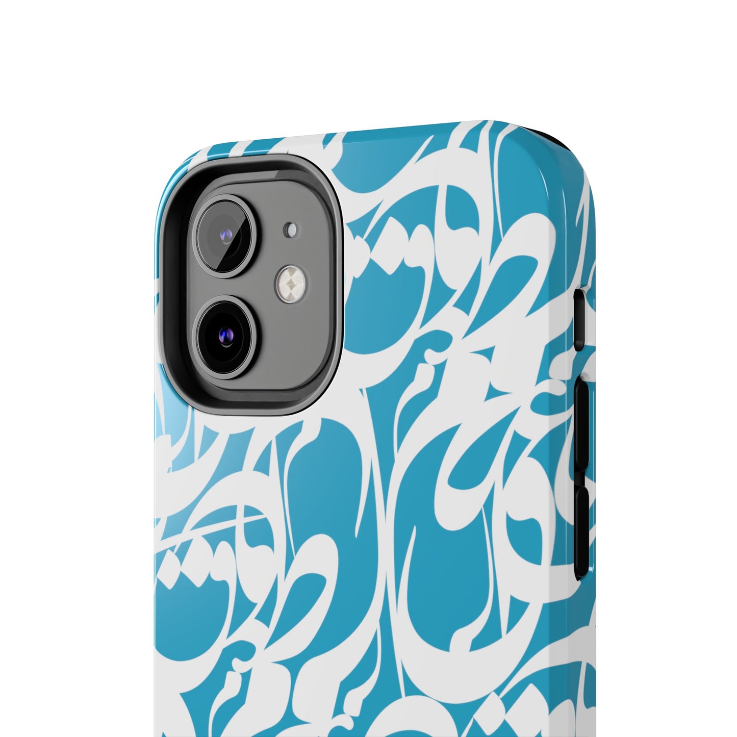 iPhone/Galaxy - Tough Phone Case with Persian Calligraphy Design - Impact Resistant, TPU Lining, Polycarbonate Shell, Glossy Finish