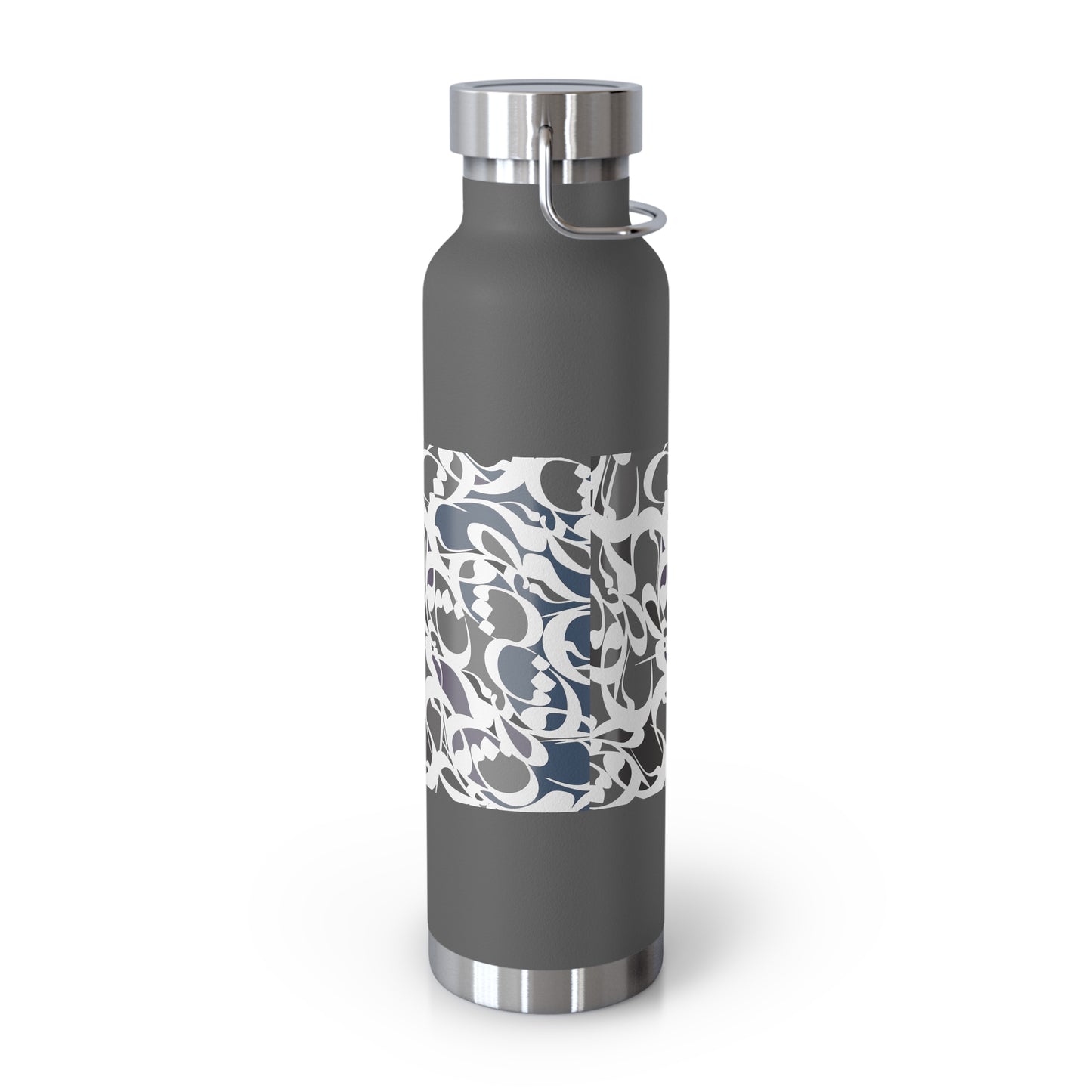 22oz Vacuum Insulated Stainless Steel Bottle with Persian Calligraphy Design - Double Wall, BPA Free, Spill-Proof, Scratch & Fade Resistant