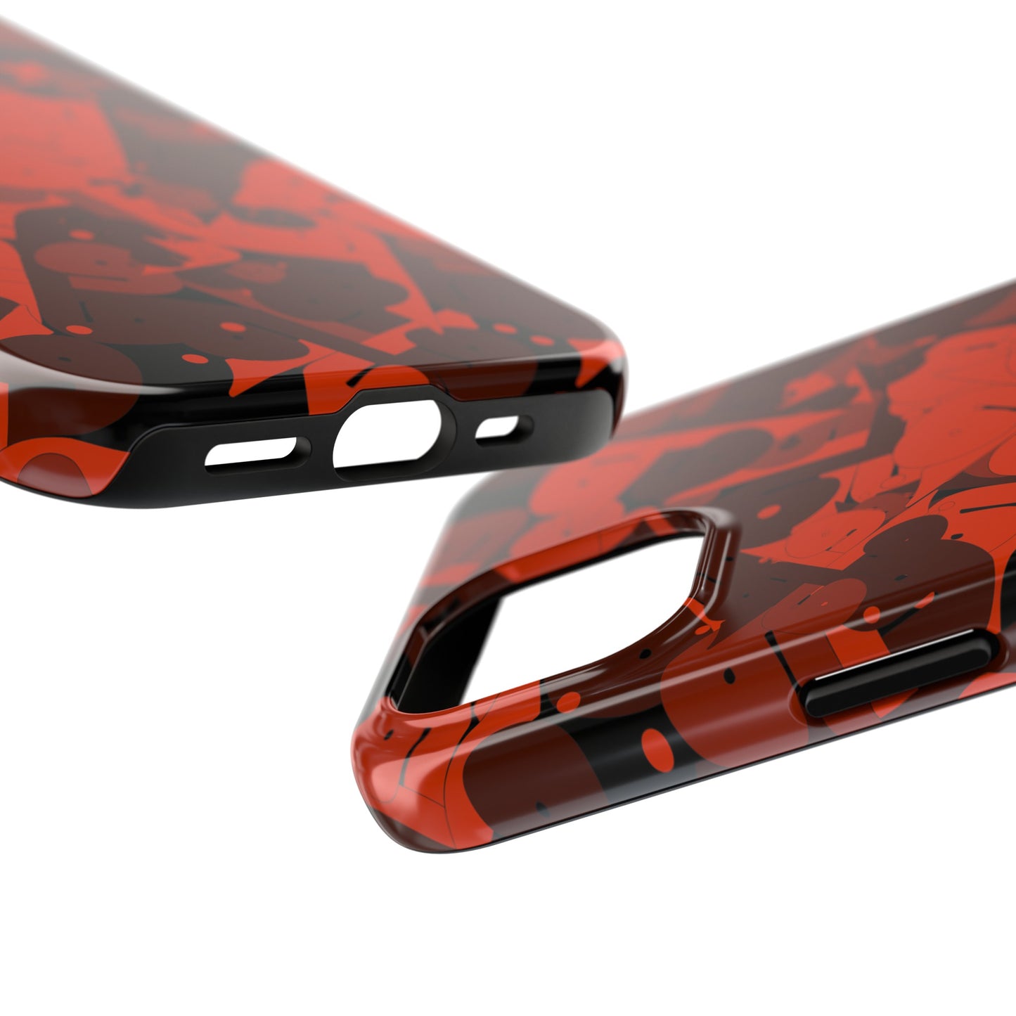 iPhone/Galaxy - Tough Phone Case with Persian Calligraphy Design - Impact Resistant, TPU Lining, Polycarbonate Shell, Glossy Finish