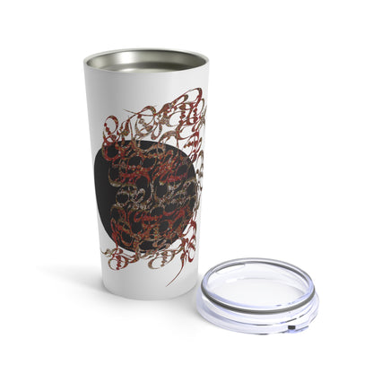 20oz Stainless Steel Tumbler with Double with Persian Calligraphy - Hot & Cold Beverages, Dishwasher Safe