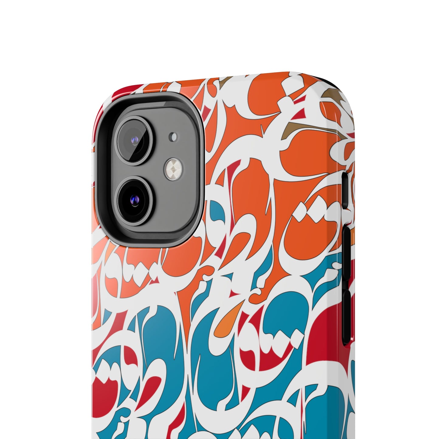 iPhone/Galaxy Tough Phone Case with Persian Calligraphy Design - Impact Resistant, TPU Lining, Polycarbonate Shell, Glossy Finish