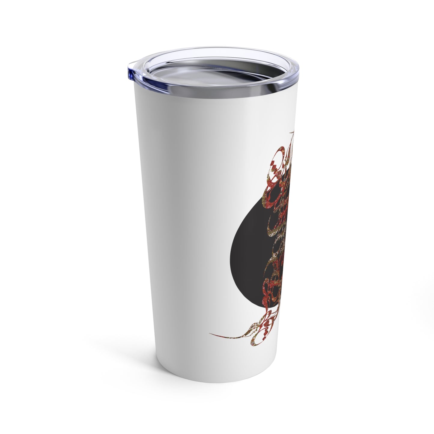 20oz Stainless Steel Tumbler with Double with Persian Calligraphy - Hot & Cold Beverages, Dishwasher Safe