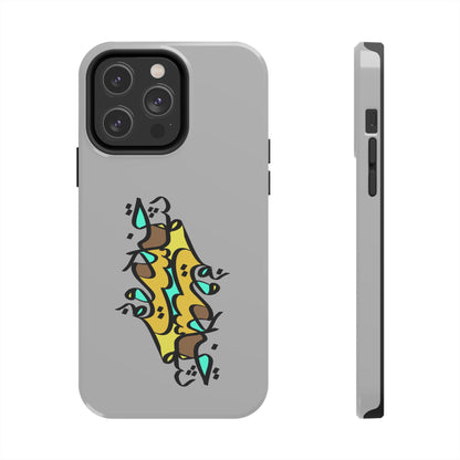 iPhone/Galaxy - Tough Phone Case with Persian Calligraphy Design - Impact Resistant, TPU Lining, Polycarbonate Shell, Glossy Finish