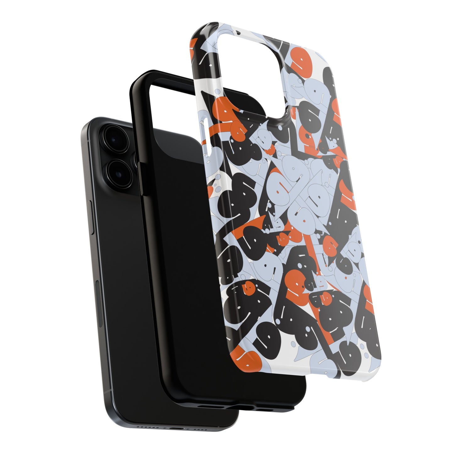 iPhone/GalaxyTough Phone Case with Persian Calligraphy Design - Impact Resistant, TPU Lining, Polycarbonate Shell, Glossy Finish