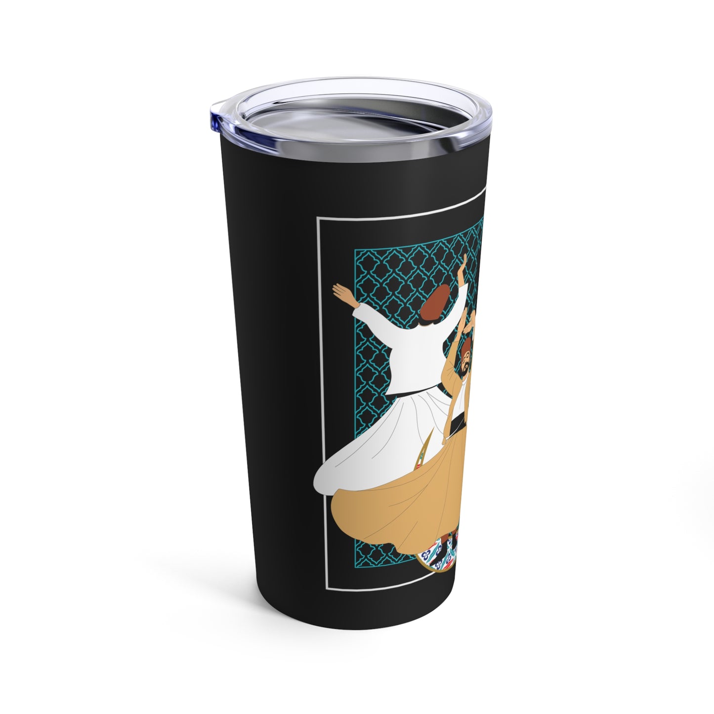 20oz Stainless Steel Tumbler with Double with Persian Calligraphy - Hot & Cold Beverages, Dishwasher Safe