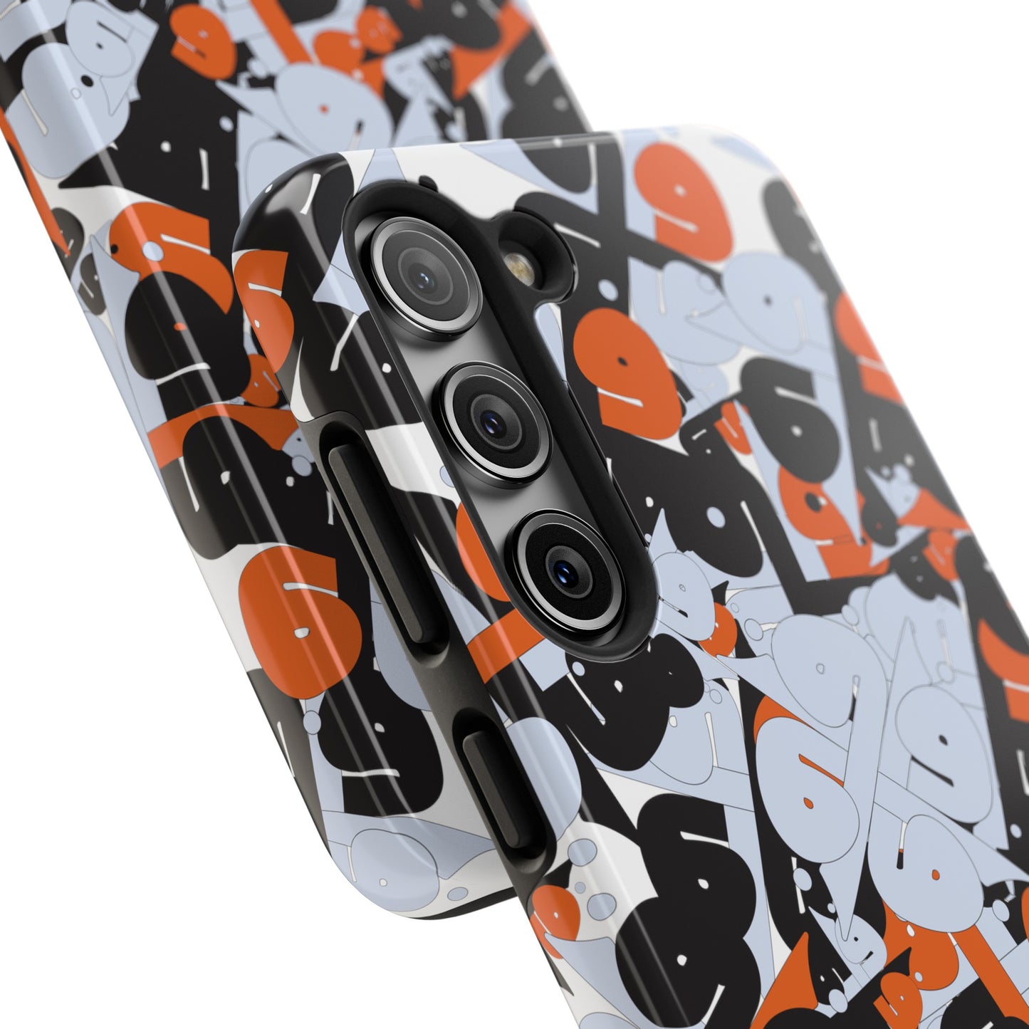 iPhone/GalaxyTough Phone Case with Persian Calligraphy Design - Impact Resistant, TPU Lining, Polycarbonate Shell, Glossy Finish