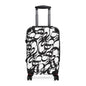 Polycarbonate & ABS Hard-Shell Suitcase with Persian Calligraphy Design - 360° Swivel Wheels, Telescopic Handle, Built-In Lock