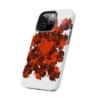 iPhone/Galaxy - Tough Phone Case with Persian Calligraphy Design  - Impact Resistant, TPU Lining, Polycarbonate Shell, Glossy Finish