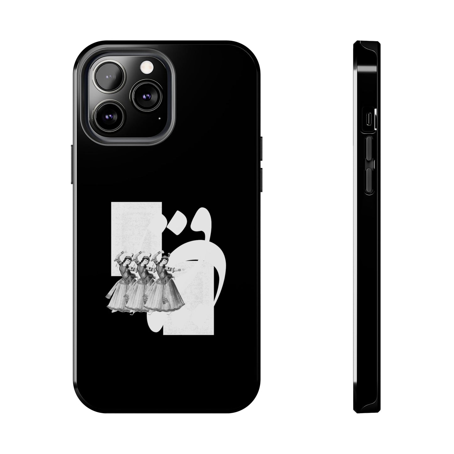 iPhone/Galaxy - Tough Phone Case with Persian Calligraphy Design - Impact Resistant, TPU Lining, Polycarbonate Shell, Glossy Finish