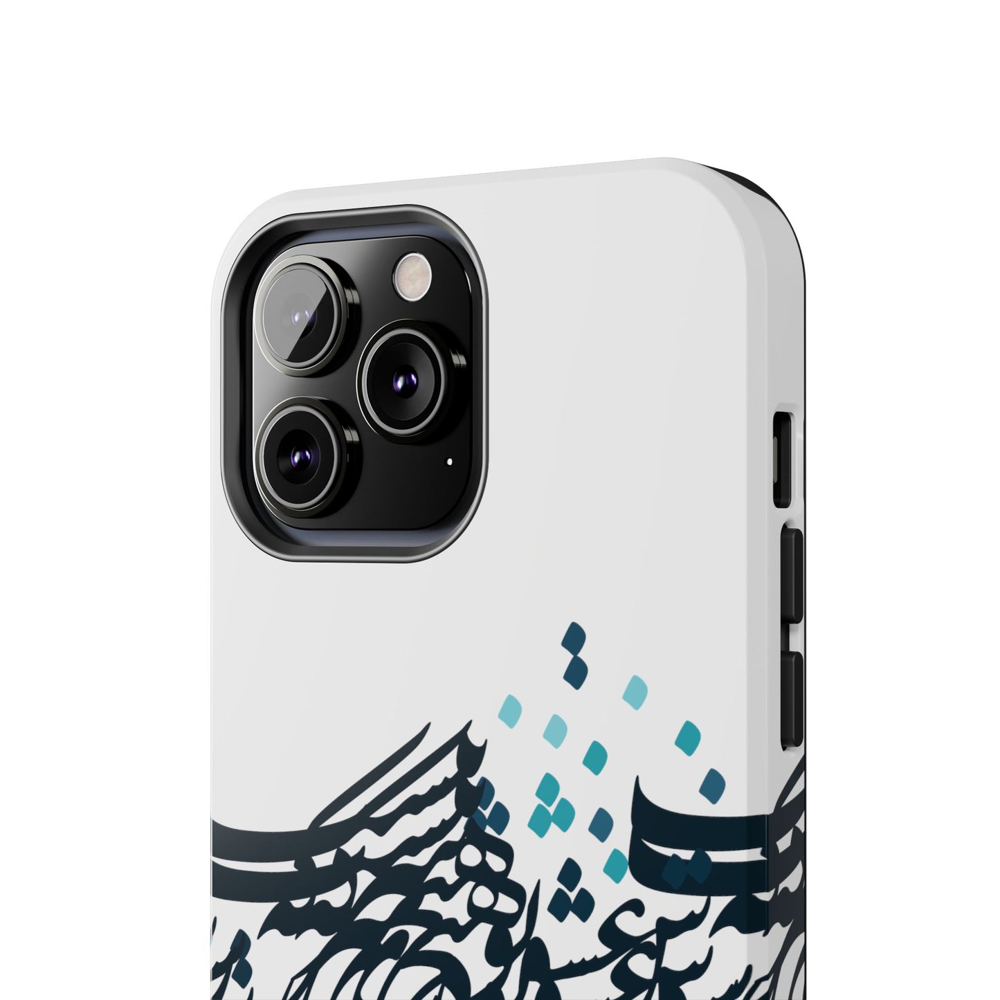 iPhone/Galaxy - Tough Phone Case with Persian Calligraphy Design - Impact Resistant, TPU Lining, Polycarbonate Shell, Glossy Finish