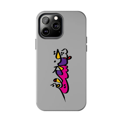 iPhone/Galaxy - Tough Phone Case with Persian Calligraphy Design  - Impact Resistant, TPU Lining, Polycarbonate Shell, Glossy Finish