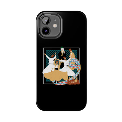 iPhone/Galaxy - Tough Phone Case with Persian Calligraphy Design  - Impact Resistant, TPU Lining, Polycarbonate Shell, Glossy Finish