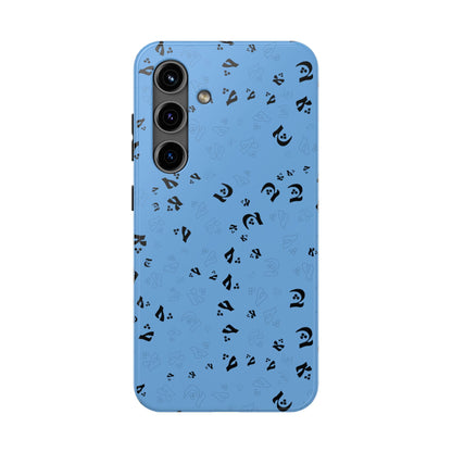 iPhone/Galaxy - Tough Phone Case with Persian Calligraphy Design - Impact Resistant, TPU Lining, Polycarbonate Shell, Glossy Finish