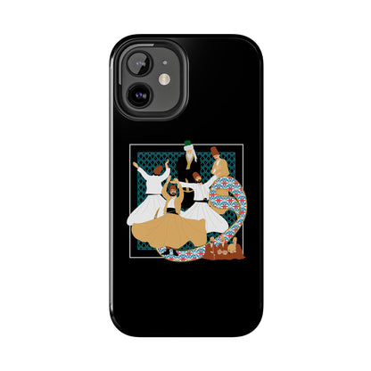 iPhone/Galaxy - Tough Phone Case with Persian Calligraphy Design  - Impact Resistant, TPU Lining, Polycarbonate Shell, Glossy Finish